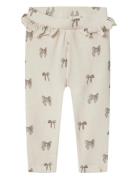 Nbfgavo Efi Slim Legging Lil Noos Bottoms Leggings Cream Lil'Atelier