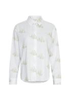 Mschryan C Lla Shirt Emb Tops Shirts Long-sleeved White MSCH Copenhage...