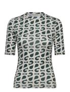 2244 Stocking Jersey, Elastic Short Tops T-shirts & Tops Short-sleeved...