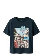 Nkmvoto Ss Nreg Top Tops T-shirts Short-sleeved Navy Name It