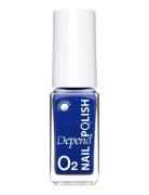 Minilack Oxygen Färg A802 Kynsilakka Meikki Blue Depend Cosmetic