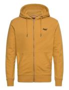 Essential Logo Zip Hoodie Hb Tops Sweat-shirts & Hoodies Hoodies Yello...