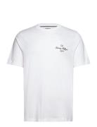 Outline Flag Script Tee Tops T-shirts Short-sleeved White Tommy Hilfig...