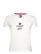 Tommy Girl Graphic T-Shirt Tops T-shirts & Tops Short-sleeved White To...
