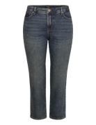 Mid-Rise Straight Ankle Jean Bottoms Trousers Cargo Pants Blue Lauren ...