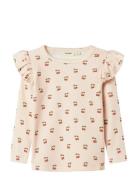 Nmflavo Eve Ls Slim Top Lil Tops T-shirts Long-sleeved T-shirts Pink L...