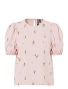 Pcjeo Ss O-Neck Top Wvn D2D Tops T-shirts & Tops Short-sleeved Pink Pi...