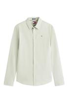 Tjm Original Stretch Shirt Tops Shirts Business Green Tommy Jeans