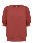 Sc-Banu Tops Sweat-shirts & Hoodies Sweat-shirts Red Soyaconcept