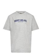 Graphic Ss T-Shirt Tops T-shirts Short-sleeved Grey GANT