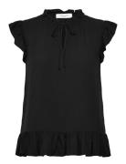 Rwelif Sl Regular Top Tops Blouses Sleeveless Black Rosemunde