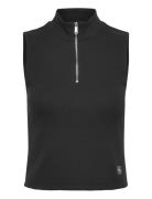 A- Woven Label Sl Qz Top Tops T-shirts & Tops Sleeveless Black Calvin ...