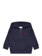 Fleece Full-Zip Hoodie Tops Sweat-shirts & Hoodies Hoodies Navy Ralph ...