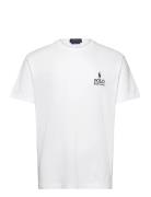 Classic Fit Logo Jersey T-Shirt Tops T-shirts Short-sleeved White Polo...