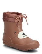 Alv Indie Print Shoes Rubberboots High Rubberboots Brown Viking