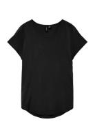 Vmbella Ss Top Wvn Noos Tops T-shirts & Tops Short-sleeved Black Vero ...