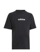 Lk Lin Tee 160 Tops T-shirts Short-sleeved Black Adidas Sportswear