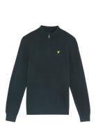1/4 Zip Jumper Tops Knitwear Pullovers Navy Lyle & Scott