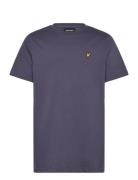 Plain T-Shirt Tops T-shirts Short-sleeved Navy Lyle & Scott