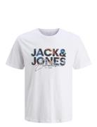 Jjgeplas Tee Ss Crew Neck Jnr Tops T-shirts Short-sleeved White Jack &...