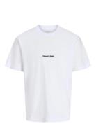 Jornorrebro Emb Tee Ss Crew Neck Noos Tops T-shirts Short-sleeved Whit...