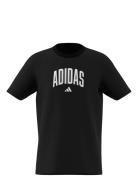 J Colleg T Tops T-shirts Short-sleeved Black Adidas Sportswear
