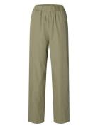 Slfblair Hw Pant B Bottoms Trousers Straight Leg Grey Selected