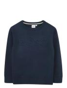 Pullover Tops Knitwear Pullovers Navy BOSS