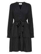 Slfmivia Lshort Dress Polvipituinen Mekko Black Selected