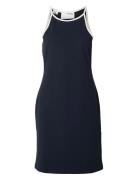 Slfelfrida Sl Contrast Short Dress Lyhyt Mekko Navy Selected