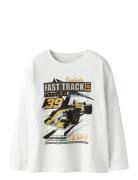 Nkmvictor Ls Rlx Top Tops T-shirts Long-sleeved T-shirts White Name It
