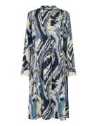 Maneile Polvipituinen Mekko Blue Masai