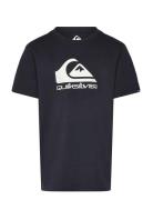 Ev Comp Logo Ss Youth Tops T-shirts Short-sleeved Navy Quiksilver