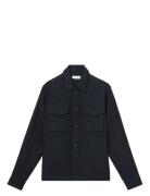 Eze Tops Overshirts Navy Reiss