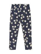 Marie Printed Leggings Bottoms Leggings Navy Liewood