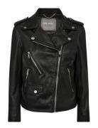 Mmmitchel Mol Leather Jacket Nahkatakki Black MOS MOSH
