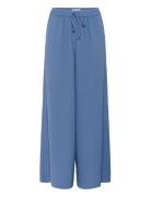 Slshirley Wide Pants Bottoms Trousers Wide Leg Blue Soaked In Luxury