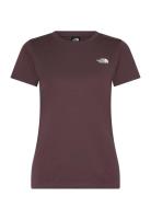 W Ss Sd Slim Tee Sport T-shirts & Tops Short-sleeved Brown The North F...