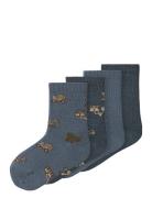 Nmmwak Wo/Bl 4P Sock Sukat Blue Name It