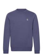 Crew Neck Sweatshirt Tops Sweat-shirts & Hoodies Sweat-shirts Blue Ori...