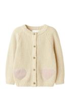 Nmfemlen Len Ls Knit Card Lil Tops Knitwear Cardigans Cream Lil'Atelie...