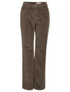 Nmyolanda Nw Wide Leg Corduroy Noos Bottoms Trousers Wide Leg Brown NO...