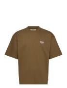 Wbbeam Pho Tee Tops T-shirts Short-sleeved Brown Woodbird