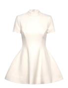 Zephyra Collar Mini Dress Lyhyt Mekko White Bardot
