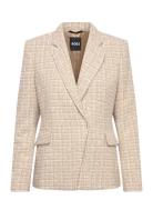 Jia8-A Blazers Single Breasted Blazers Beige BOSS