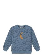 Sweatshirt Ls Aop Tops Sweat-shirts & Hoodies Sweat-shirts Blue Minymo