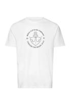 Hook T-Shirt Tops T-shirts Short-sleeved White Makia