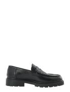 Biajeff Penny Loafer Texas Tumbled Loaferit Matalat Kengät Black Bianc...