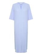 Kamilia Kaftan Dress Polvipituinen Mekko Blue Kaffe