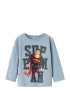 Nmmjunes Superman Nreg Ls Top Wab Tops T-shirts Long-sleeved T-shirts ...